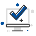 check mark in the screen computer